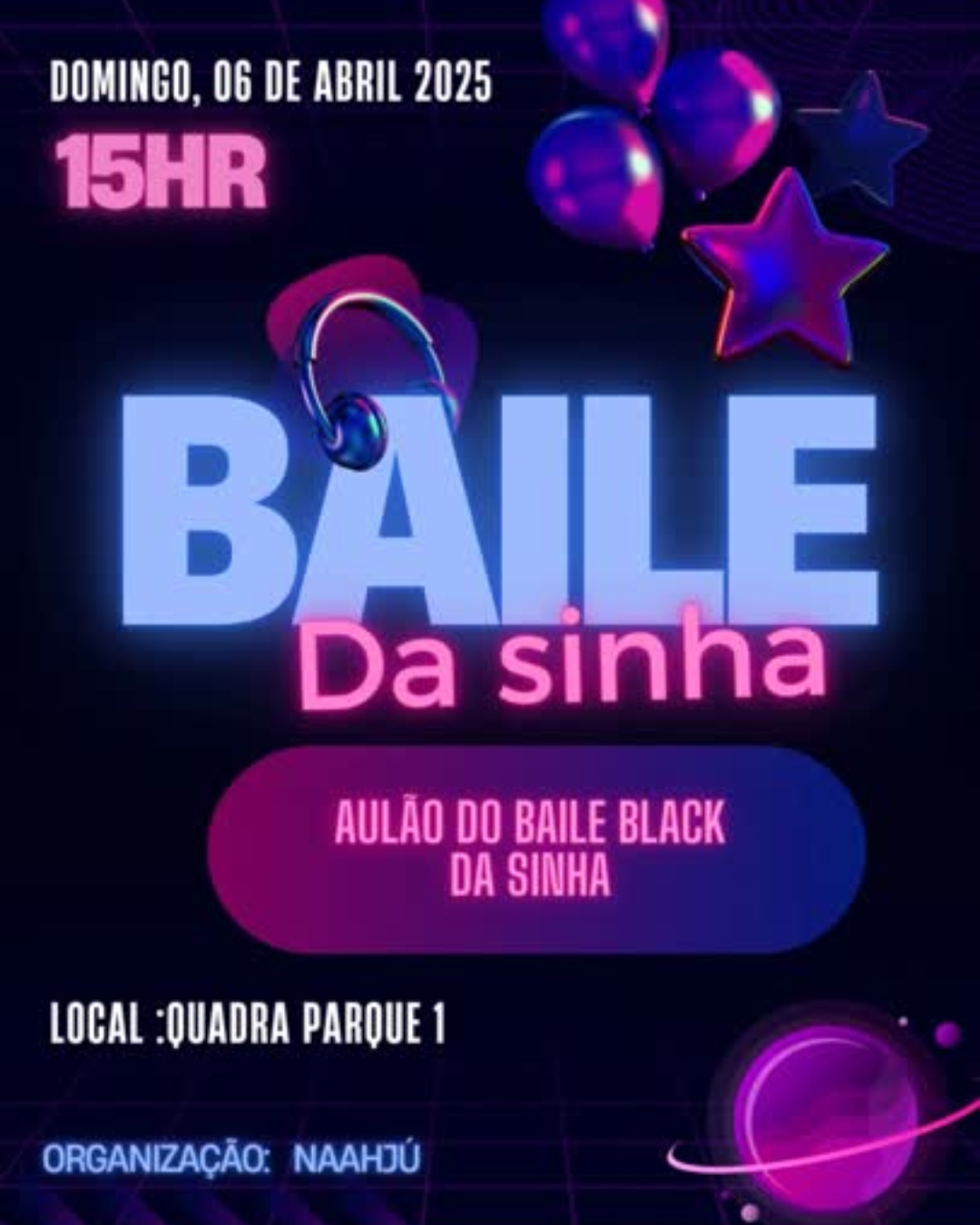 Aulão de Passinhos para Baile Black do Festival da Sinhá. (Foto: Divulgação)