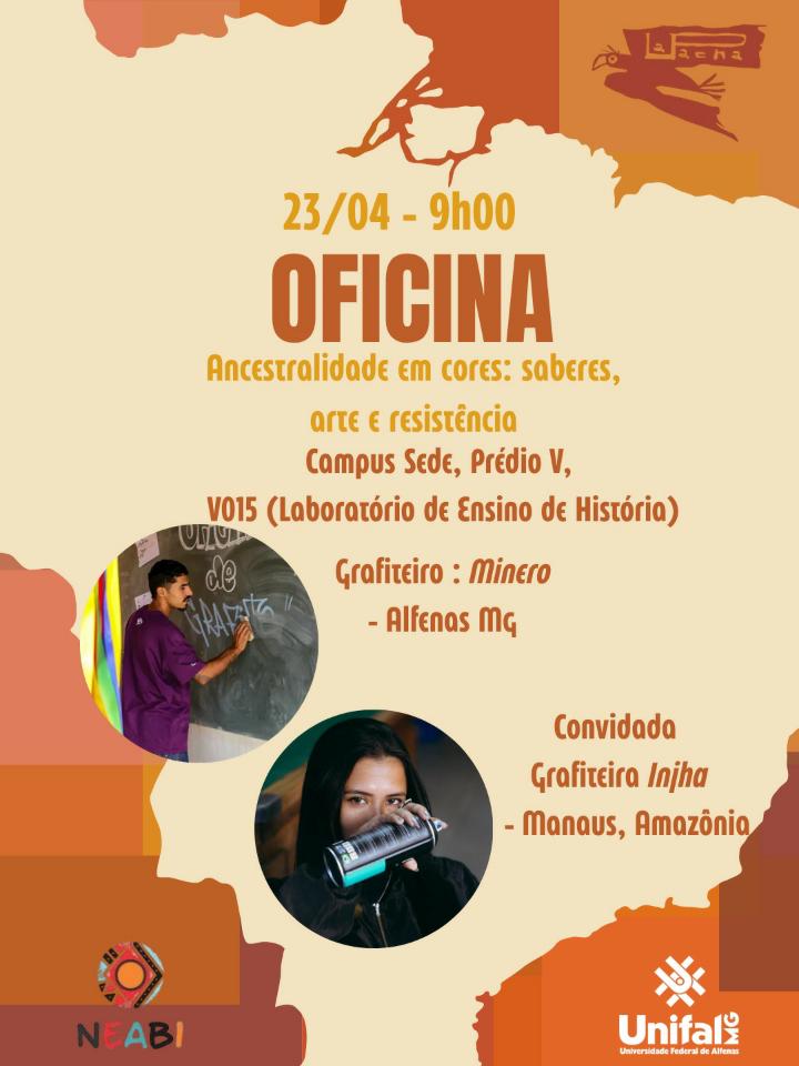 Do Sul de Minas ao Amazonas: Oficina de Graffiti na UNIFAL-MG une Hip Hop e ancestralidade indígena em Alfenas