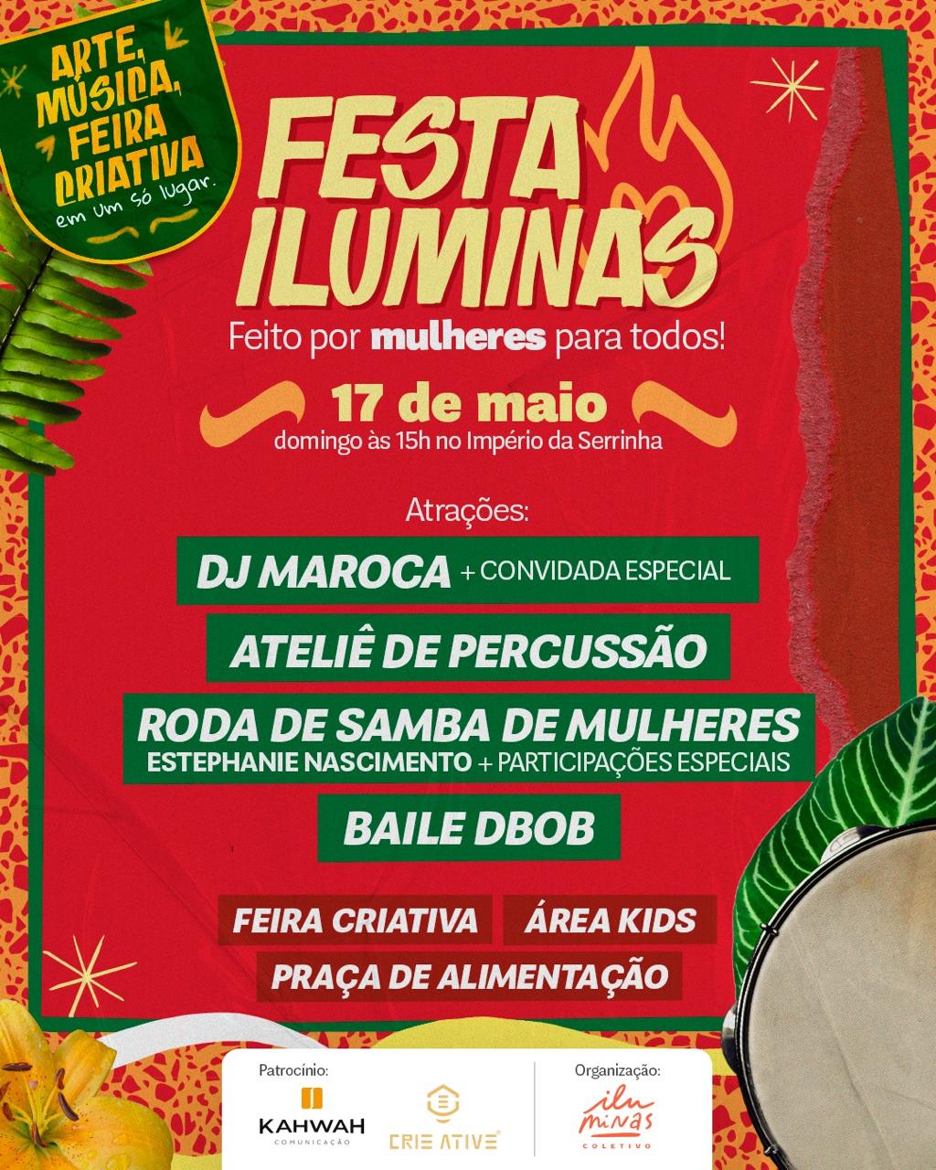 Festa Iluminas promove encontro de arte, música e protagonismo feminino em Varginha