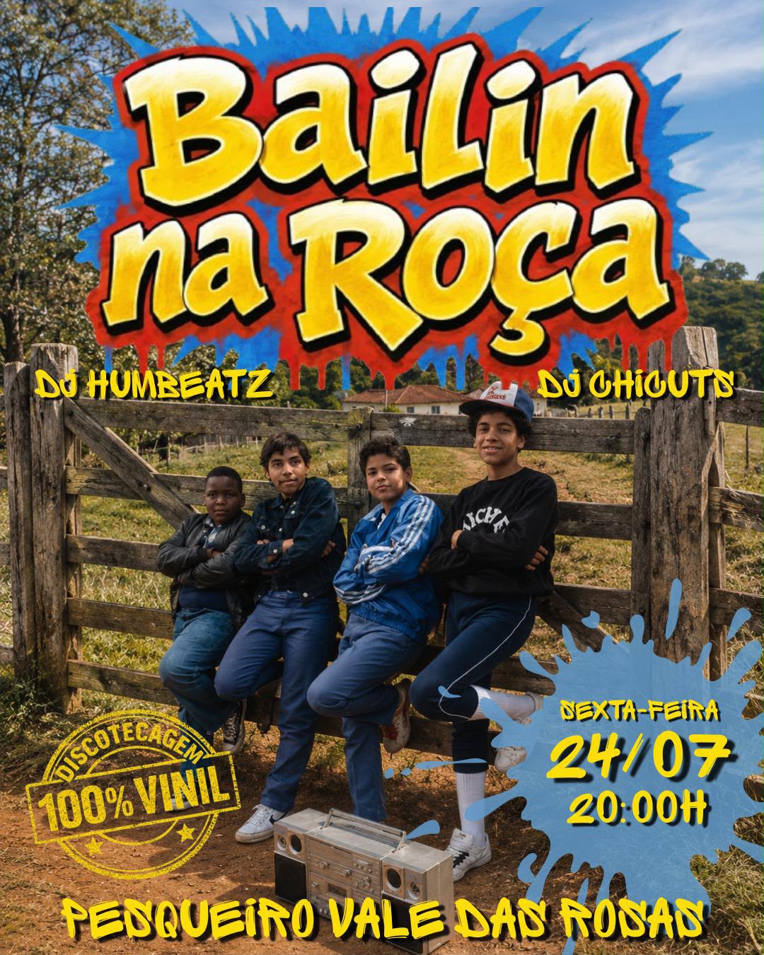 Com discotecagem 100% vinil, Bailin na Roça segue para mais uma edição nesta sexta-feira