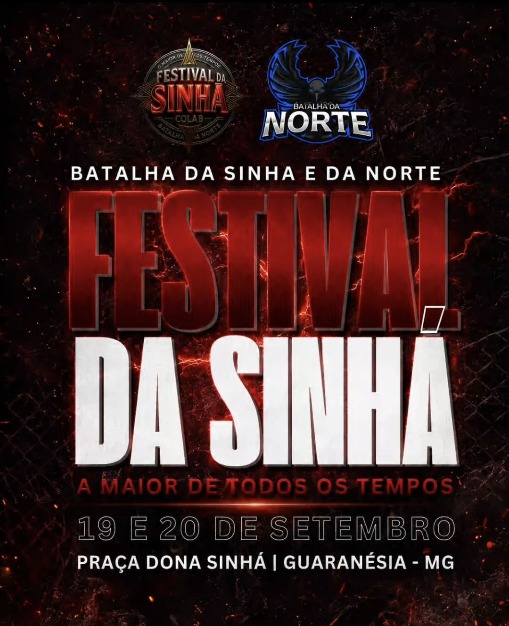Festival da Sinhá acontece neste sábado com programação extensa e grandes nomes do freestyle nacional