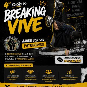 Coletivo Pérola Negra Crew busca patrocinadores locais para viabilizar a 4ª edição do Breaking Vive
