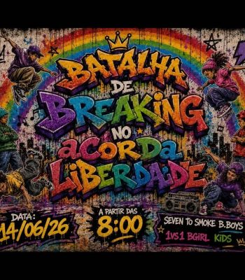 Neste domingo (14) acontece a 1ª Batalha de Breaking no aCorda Liberdade, em Guaxupé
